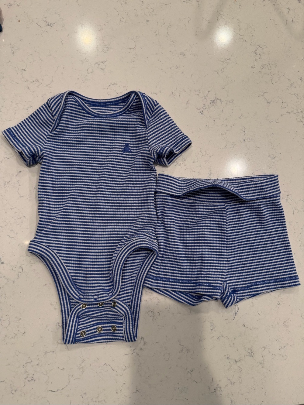 Baby Gap Striped Bodysuit + Shorts Set